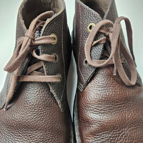 Clarks Men's Brown Leather Boots - Picture 7 of 9